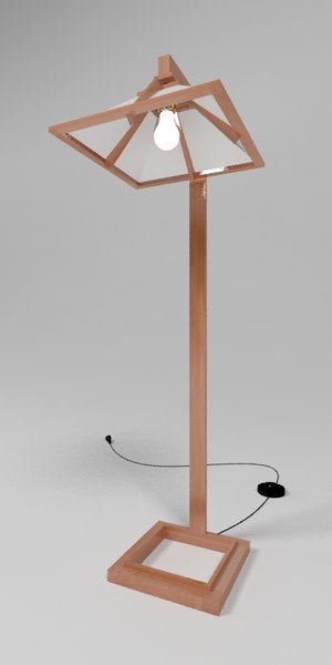 3dsmax taliesin floor lamps yamagiwa - Yamagiwa Taliesin 1 Floor... by okrim